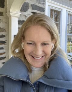 Amanda Haverstick in a blue coat