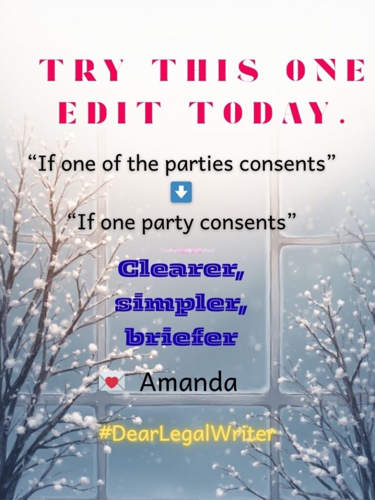 try this one edit in legal writing